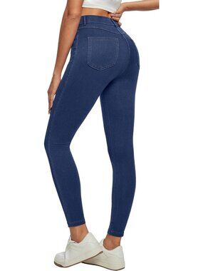 High-Waisted Stretchy Skinny Jeans for Women | Pull-On Denim Jeggings